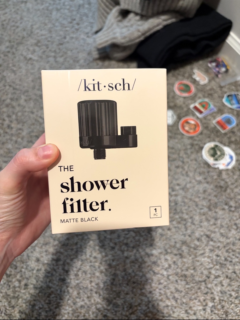 Kitsch Shower Filter Box in Cream